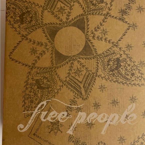 NWB Free People Bren Crochet tall slouchy boots in icy blue Calm Waters.Size 10 - Picture 5 of 6